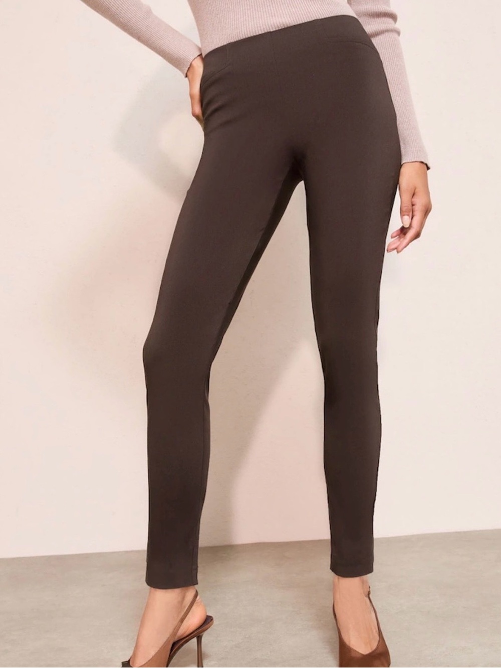 Ann Taylor Brown Stretch Leggings